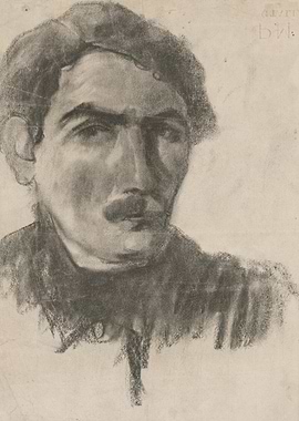 Charcoal Portrait of a Man