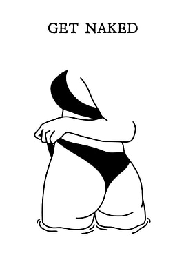 Get Naked Text and Illustration