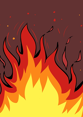 Fiery Flames Background
