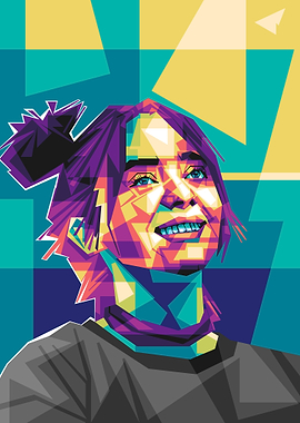 B Eilish Pop Art