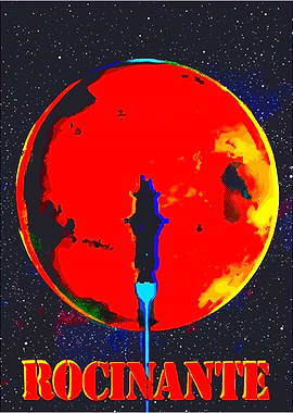 Rocinante: Sci‑Fi Space Illustration
