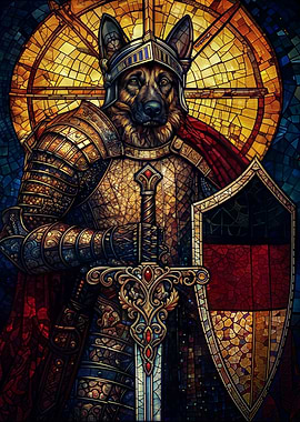German Shepherd Knight