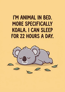 Cute Koala Sleeping