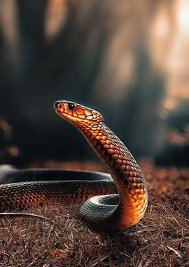 Close-up of a Cobra Snake