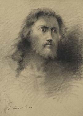 Charcoal Sketch of Jesus Christ