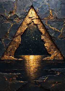 Golden Triangle Cosmic Stone Relief