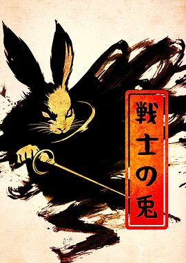 Warrior Rabbit with Katana