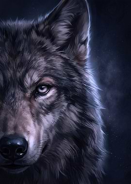 Close-up of a Wolf's Face