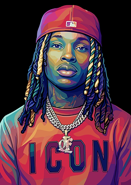King Von Pop Art Portrait