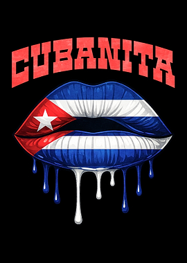 Cubanita Lips with Dripping Effect