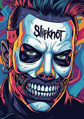 Slipknot Masked Musician Portrait
