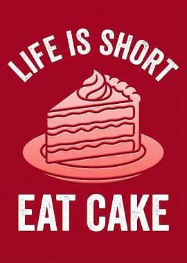 Life is Short Eat Cake