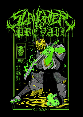 Demon Warrior with Flaming Sword