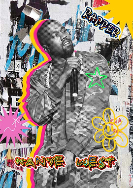 Kanye West Rapper Portrait