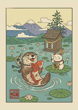 The Lucky Otter's Catch