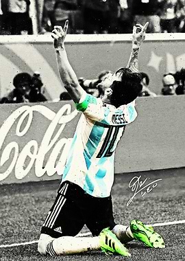 Football Player Messi Goal