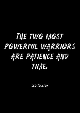 Leo Tolstoy Quote on Patience and Time