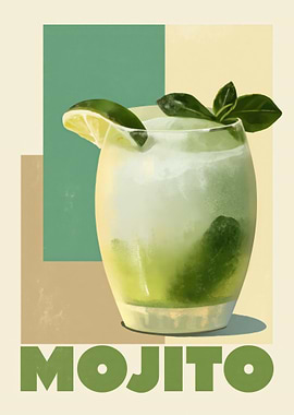 Mojito Cocktail Poster