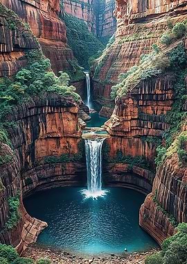 Majestic Canyon Waterfalls