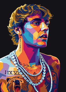 Justin Bieber Pop Art Portrait