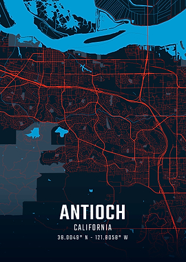 Antioch California City Map