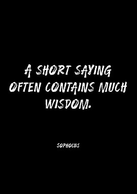 Sophocles Quote on Wisdom