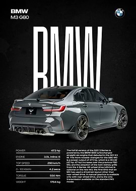 BMW M3 G80 Rear View