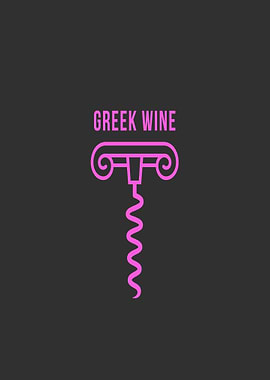 Greek Wine Corkscrew Icon