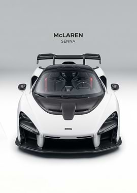 McLaren Senna White Sports Car