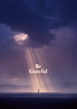 Be Grateful Inspirational Landscape