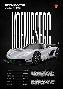 Koenigsegg Jesko Attack Car