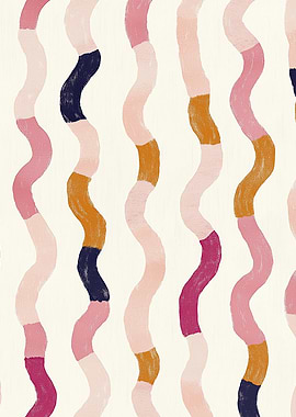 Abstract Wavy Lines Pattern