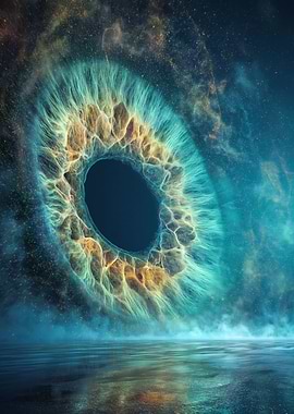 Cosmic Eye Abstract Art