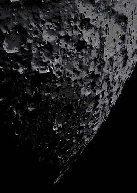 Close-up of the Moon's surface