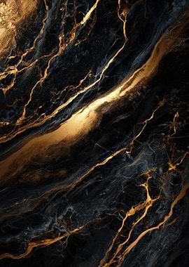 Black and Gold Marble Texture