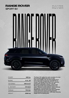 Range Rover Sport SV Poster