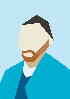 Minimalist Portrait of a Man