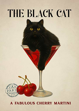 The Black Cat Martini