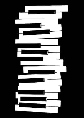 Abstract Piano Keys minimalist