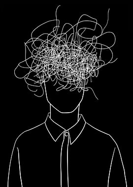 Minimalist Thought Chaos Art