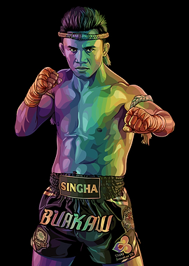 Buakaw Muay Thai Fighter Portrait