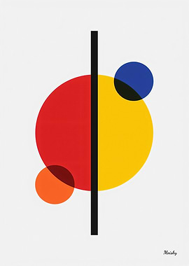 Modern Bauhaus Geometric Abstract