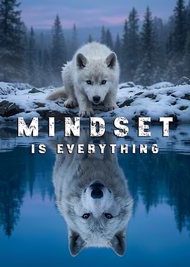 Wolf Mindset Motivational Poster