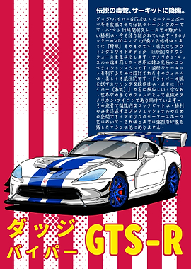 Dodge Viper GTS-R Poster