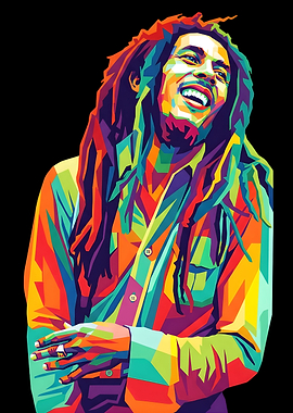 Bob Marley Pop Art Portrait