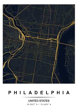 Philadelphia Map Art