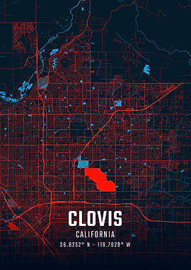 Clovis City Map