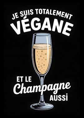 Vegan and Champagne