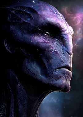 Cosmic Alien Portrait