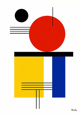 Bauhaus NeoGeo Geometric Balance